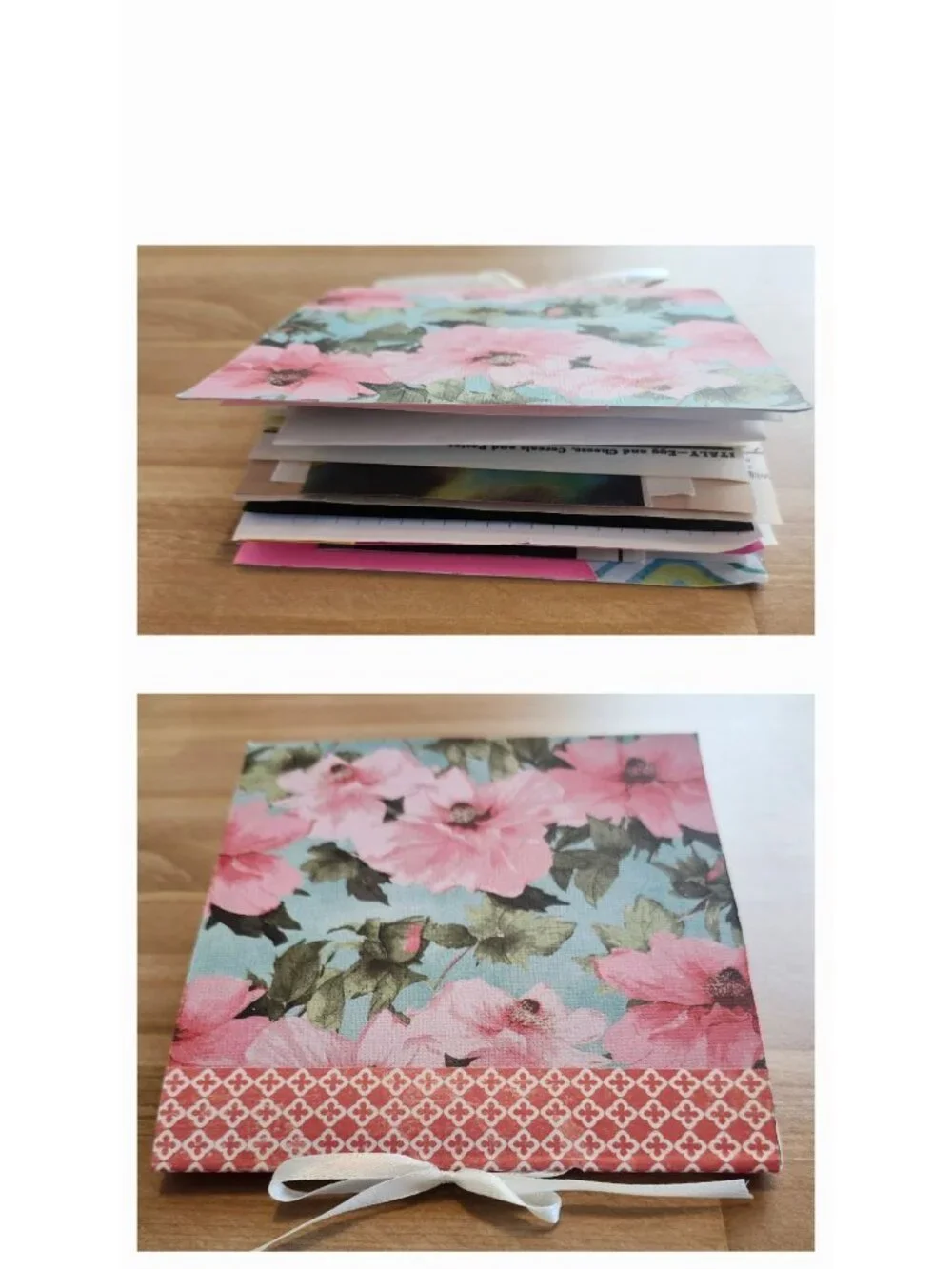 Junk Journal Handmade 96 pages Floral